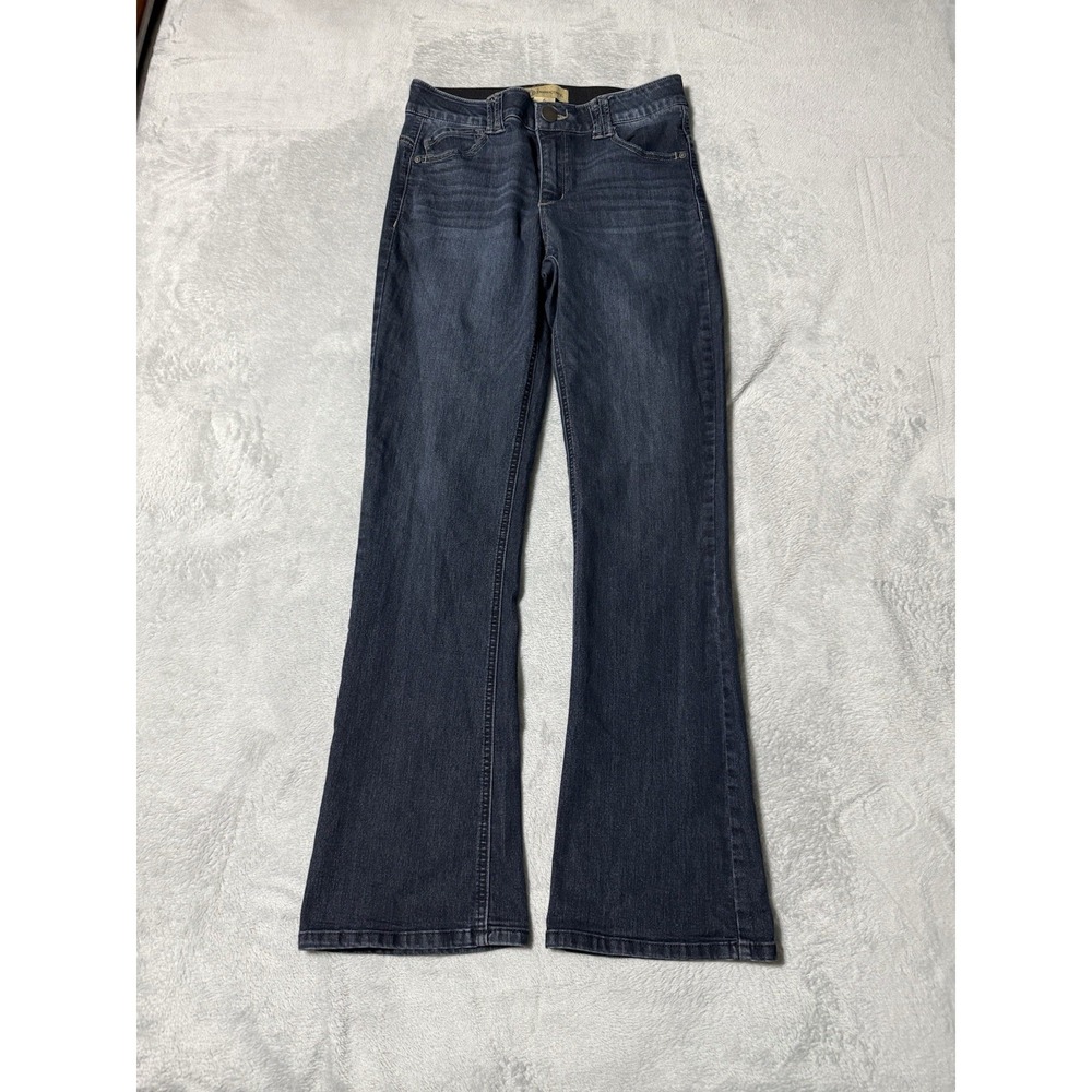 Democracy Jeans Womens 6 Blue Bootcut Dark Wash Denim 29x30.5